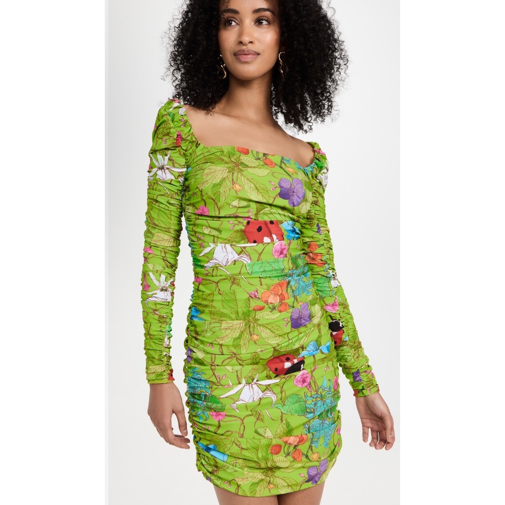 ALIÉTTE Floral‎ Ruched Mini Dress size 8